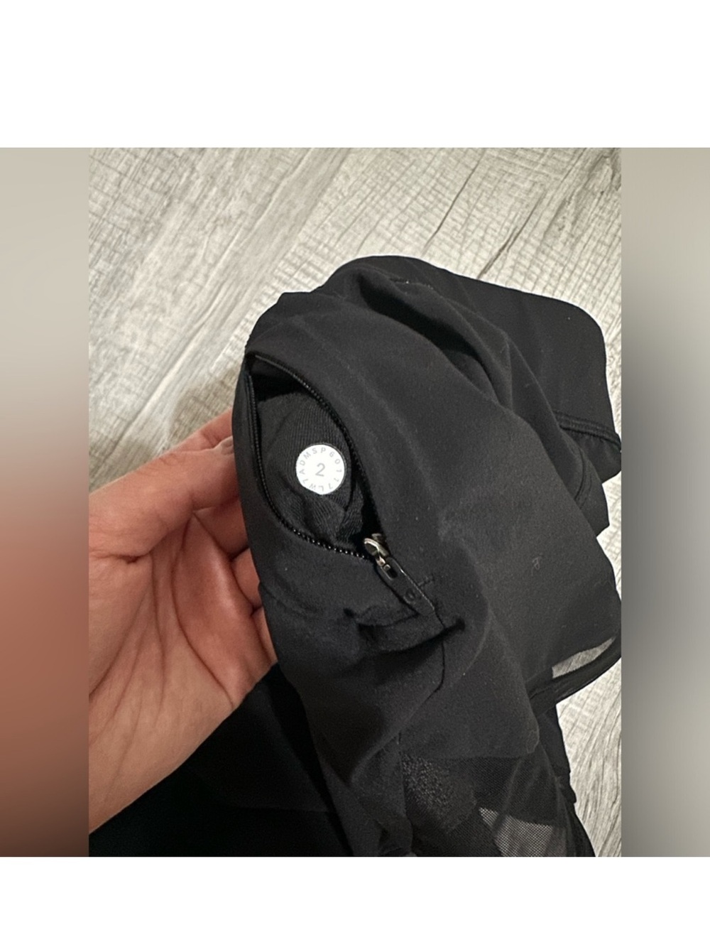 Lululemon reversible black and gray shorts size 2